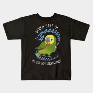 Blue-Fronted Amazon Parrot Aaaa Kids T-Shirt